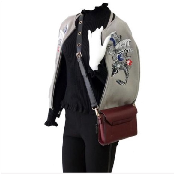 🆕Melie Bianco Burgundy Sylvana Crossbody Bag - Picture 6 of 6